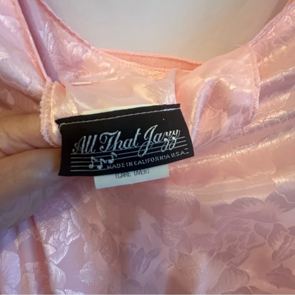 Vintage 80s All That Jazz Pink Peplum Dress w/ Belted Bow | Size 3/4 🇺🇸 - Picture 7 of 11